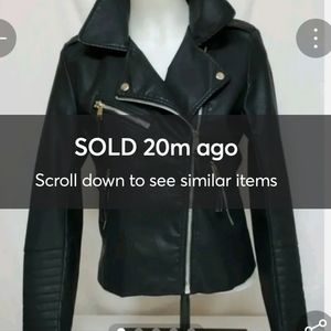 BNWT Petti NYC Rugged Vegan Leather Biker Jacket | Punk | Goth | J Large
